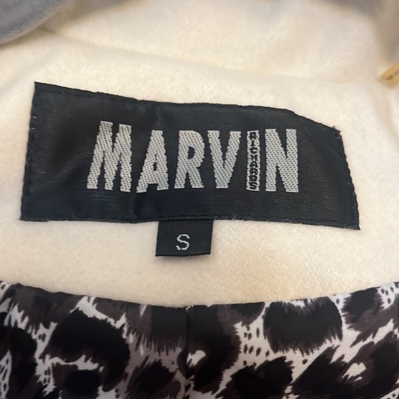 Marvin Richards women’s Wool coat. Off white with buttons , size small - Picture 7 of 15